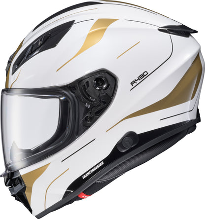 Exo R430 Full Face Helmet Cutlass White/Gold Xl