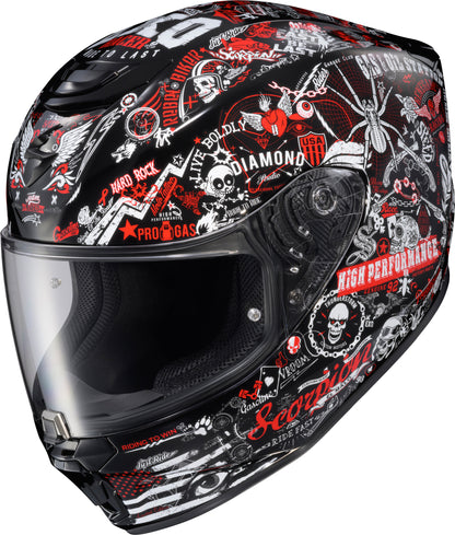 Exo R330 Full Face Helmet Shake 2 Red Xl