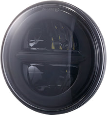 Classic Led Headlight 5.75" W/Drl Black