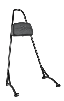 Tall Sissy Bar W/ Pad Black