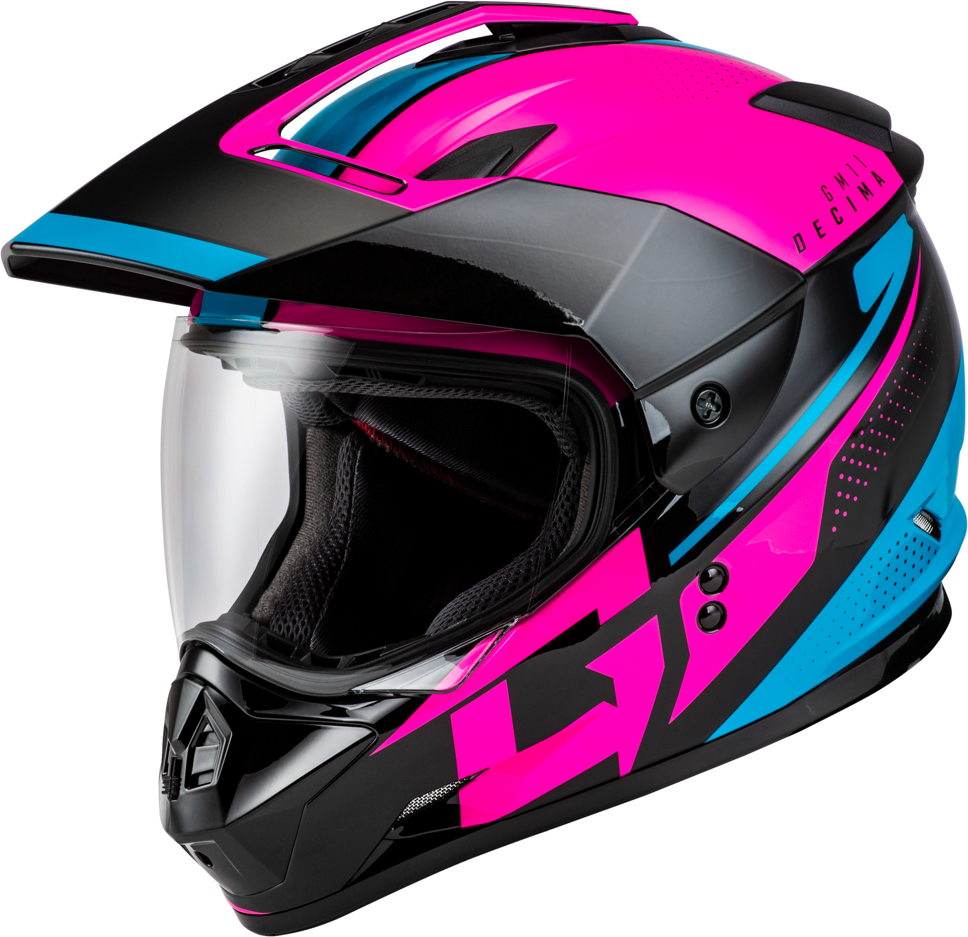 Gm 11 Decima Helmet Black/Pink/Blue Xs