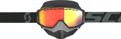 Split Otg Snow Cross Ls Goggle Black W/Ls Red Chrome