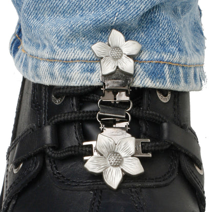 Clips For Laced Boots Flower