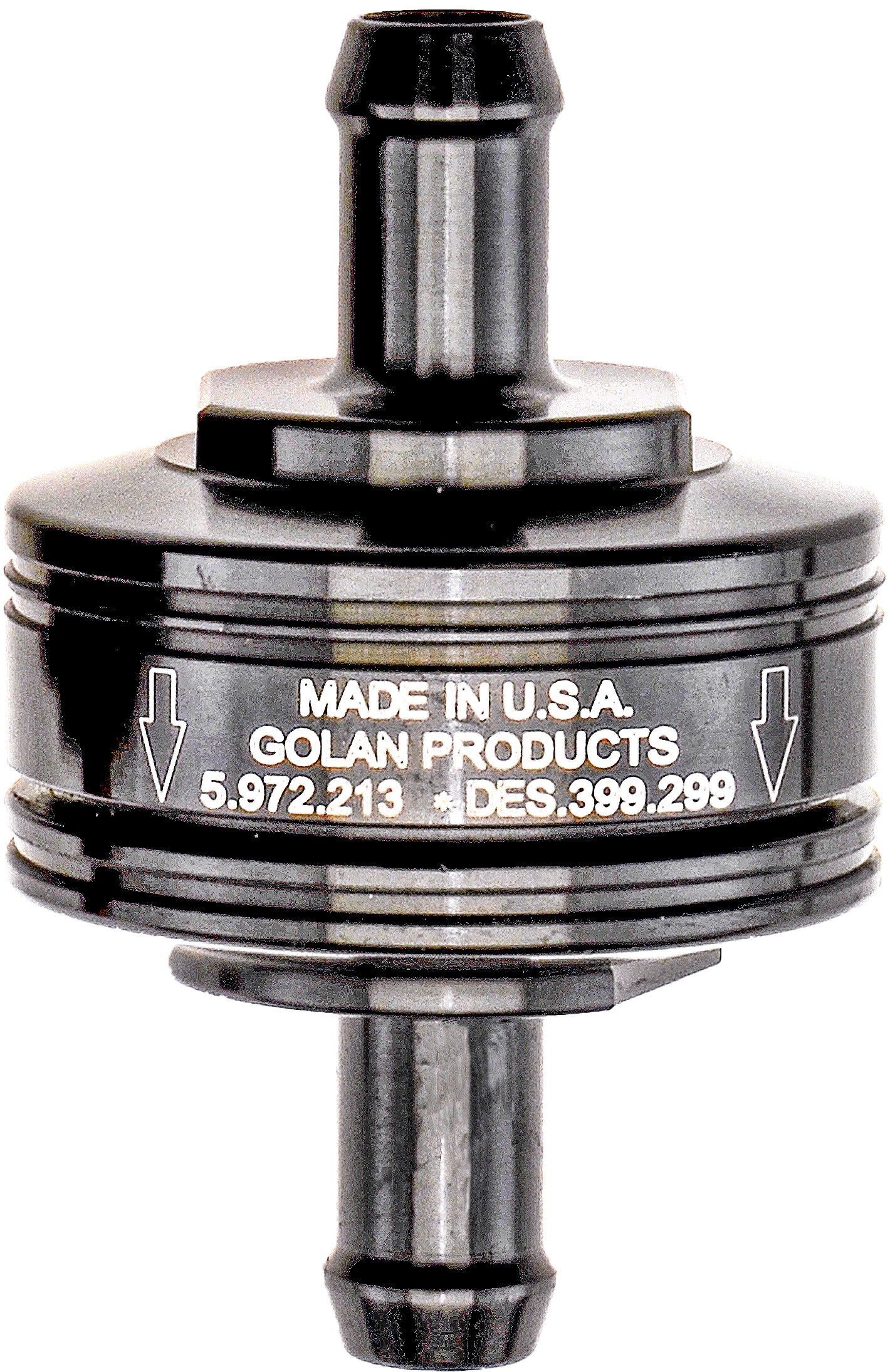 Super Mini Fuel Filter Black 5/16" Barb Fitting