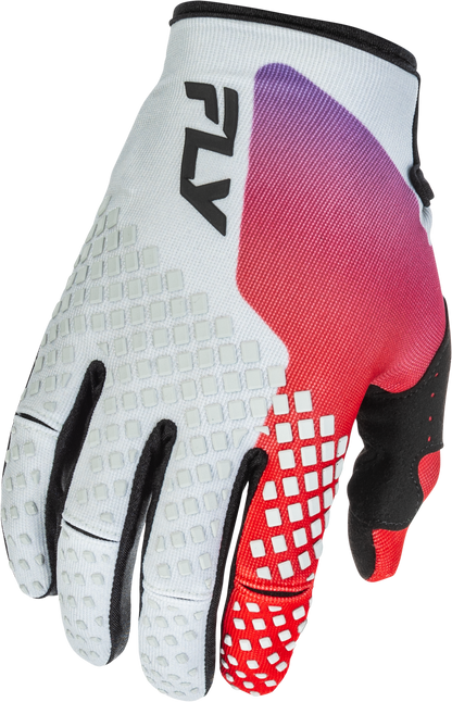 Kinetic Gloves Grey/Red/Purple/Black Lg