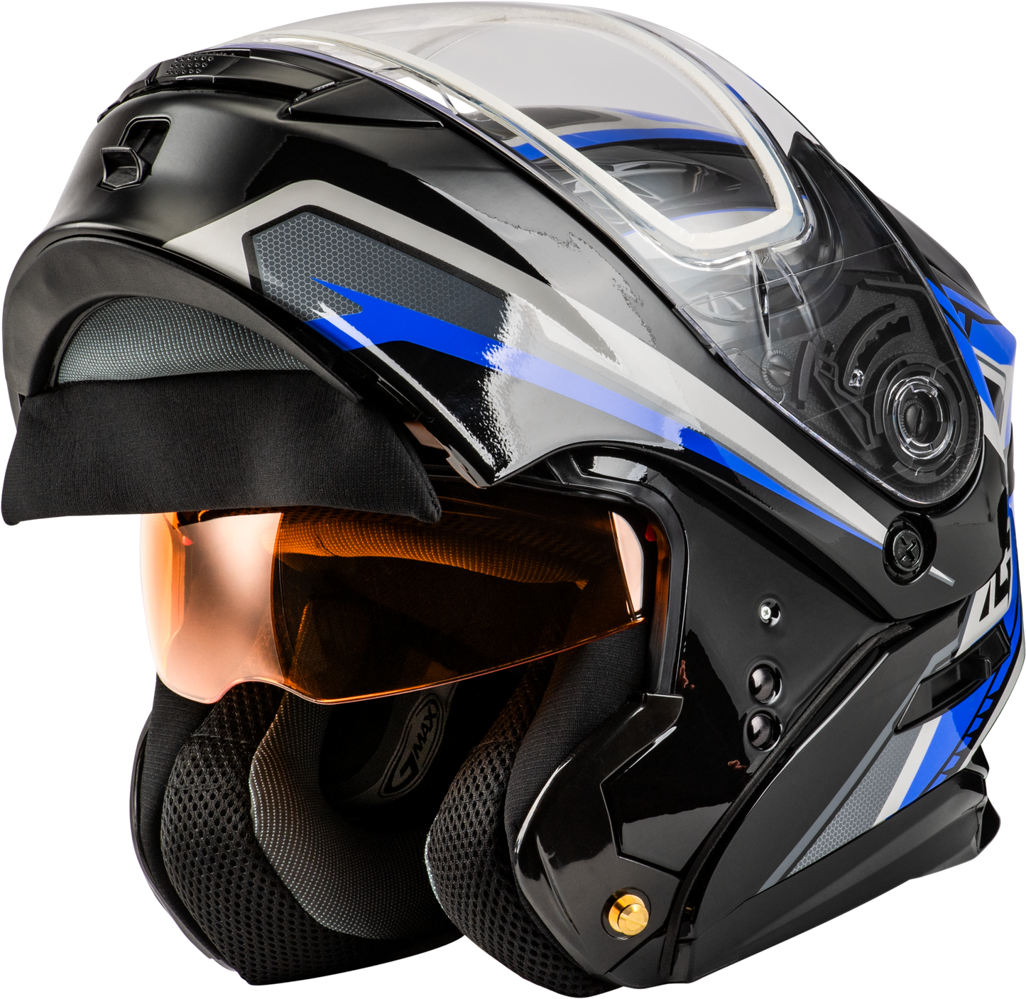 Md 01s Transistor Snow Helmet Blue/Black 3x