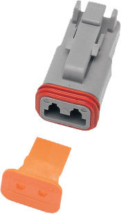 2 Wire Grey Deutsch Plug & Wdglck Hd# 72132 94gy