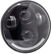 5.75" Led Headlight Black W/ Running Light