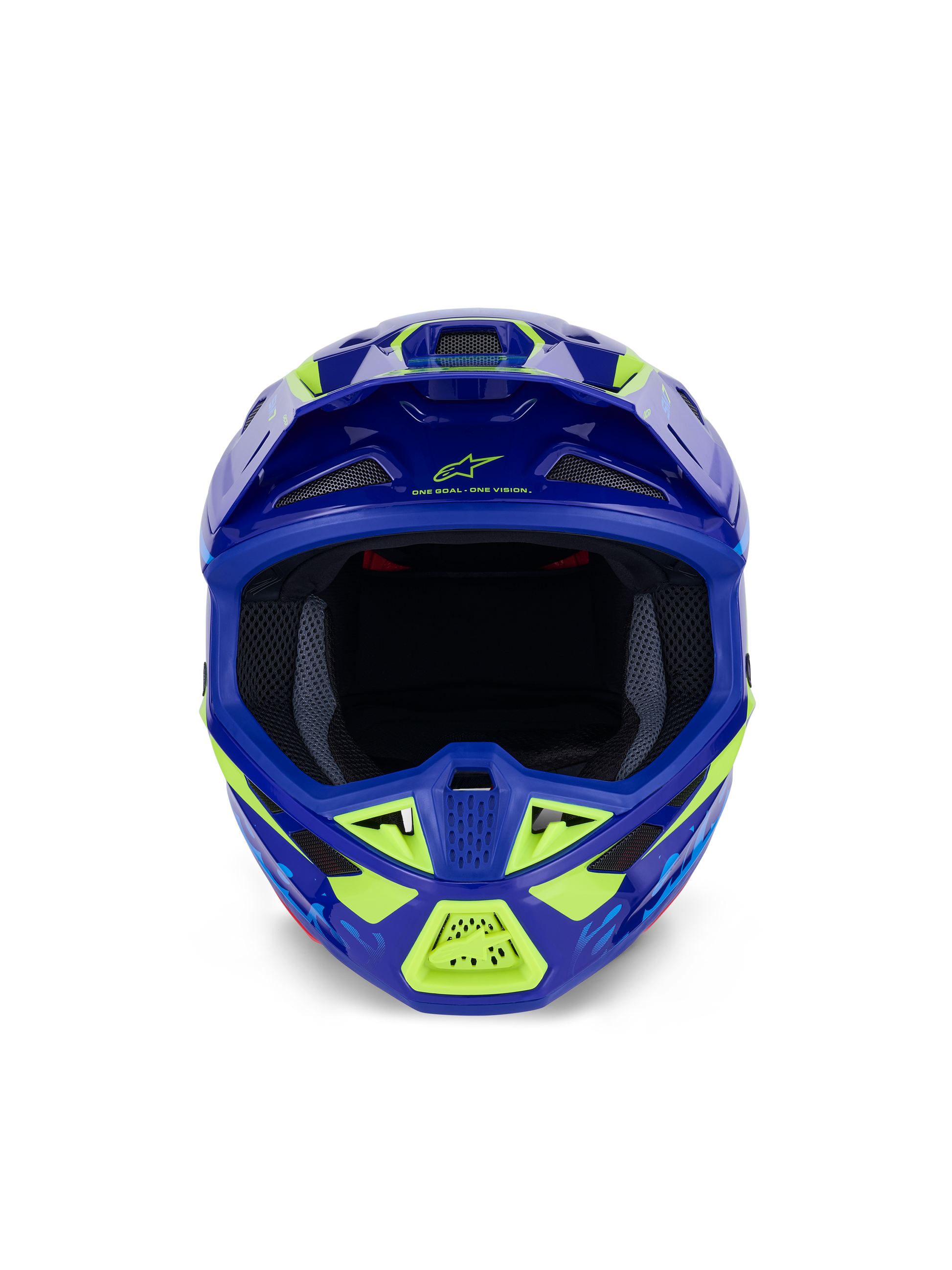 Sm7 Deed Helmet Blue/Ylw Fluo Glossy Xl