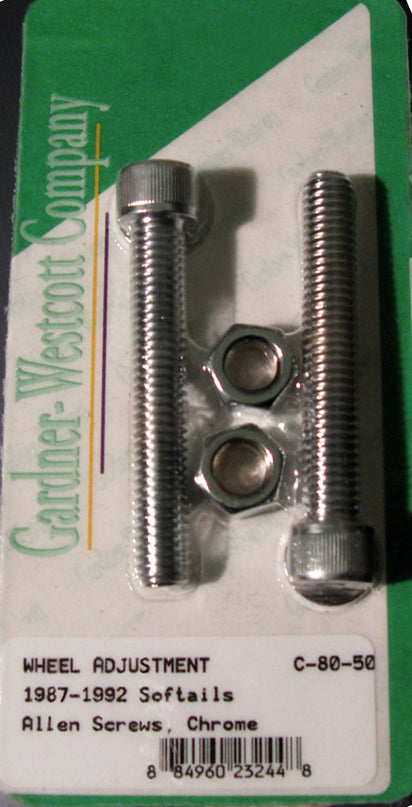 Rear Wheel Adjustment Bolts 87 92 Softail Models Rear
