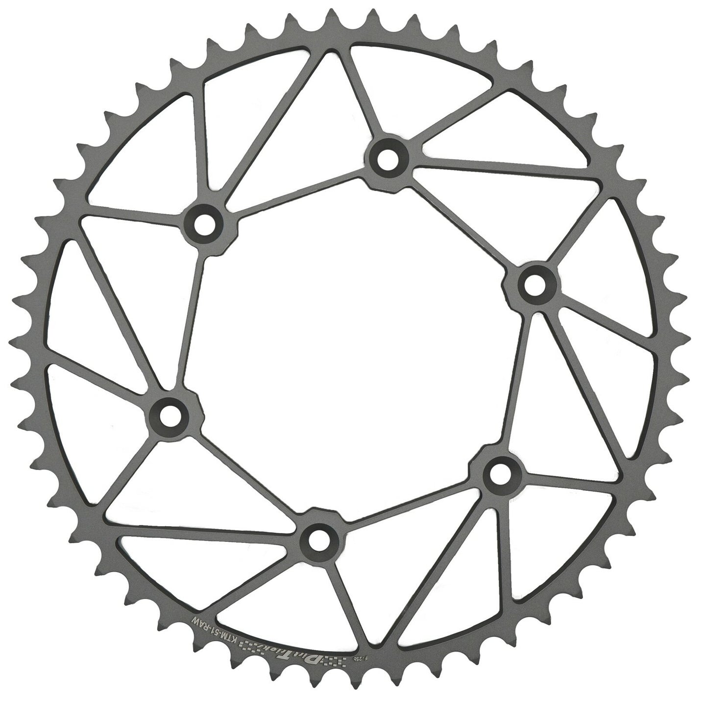 Rear  Sprocket  Chromoly 52t 520 Raw Sherco