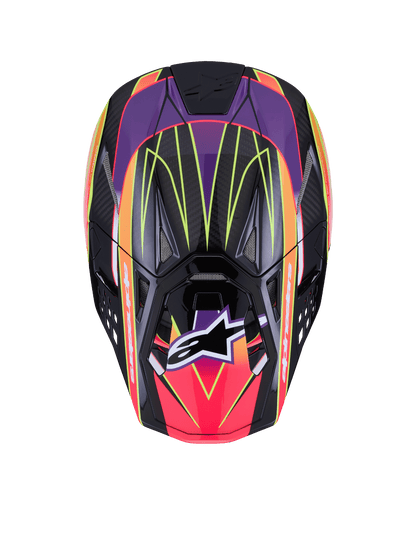 Supertech S M10 Era Helmet Pnk/Violet/Ylw Fluo Glossy Xs
