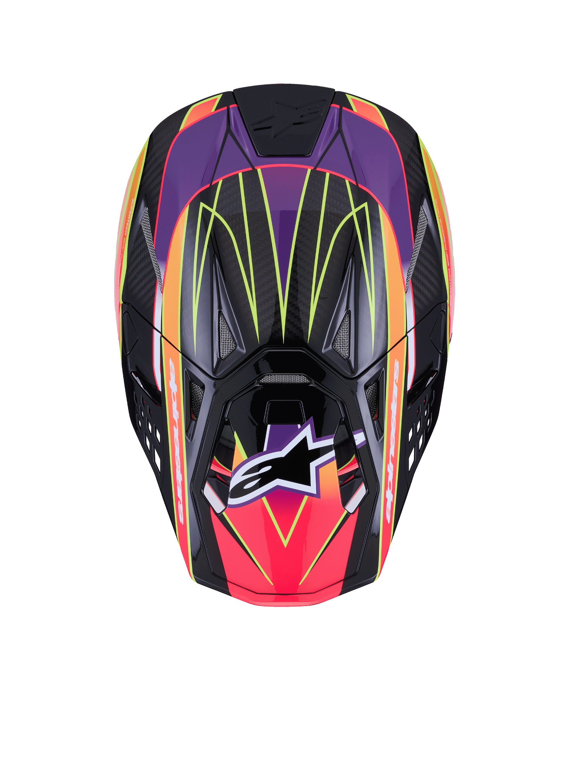 Supertech S M10 Era Helmet Pnk/Violet/Ylw Fluo Glossy Xl