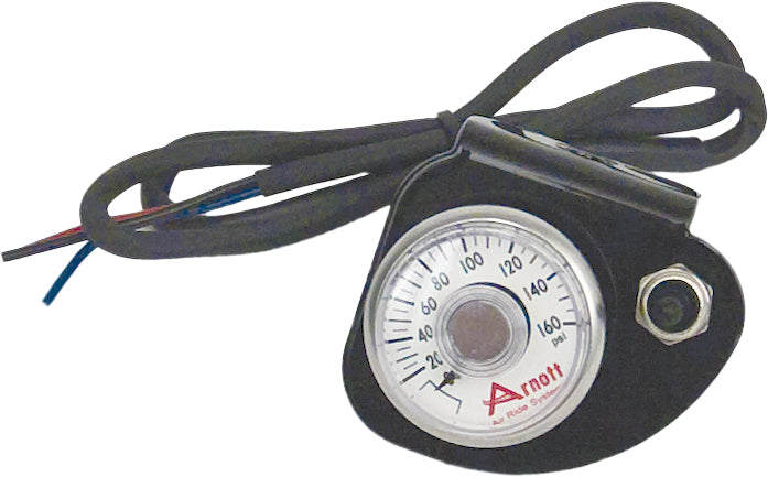 Pressure Gauge & Bracket W/Toggle Switch Black