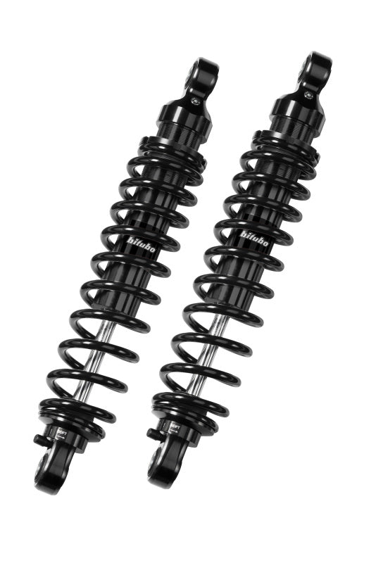 Bitubo WME0 Twinshocks Adjustable: Spring Preload, Rebound, Length 349mm, Dark Edition