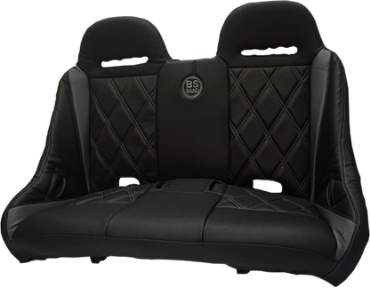 BS SAND Performance Bench Seat - Black/Gray - Maverick X3 '16-'20 PEBEGYBDX