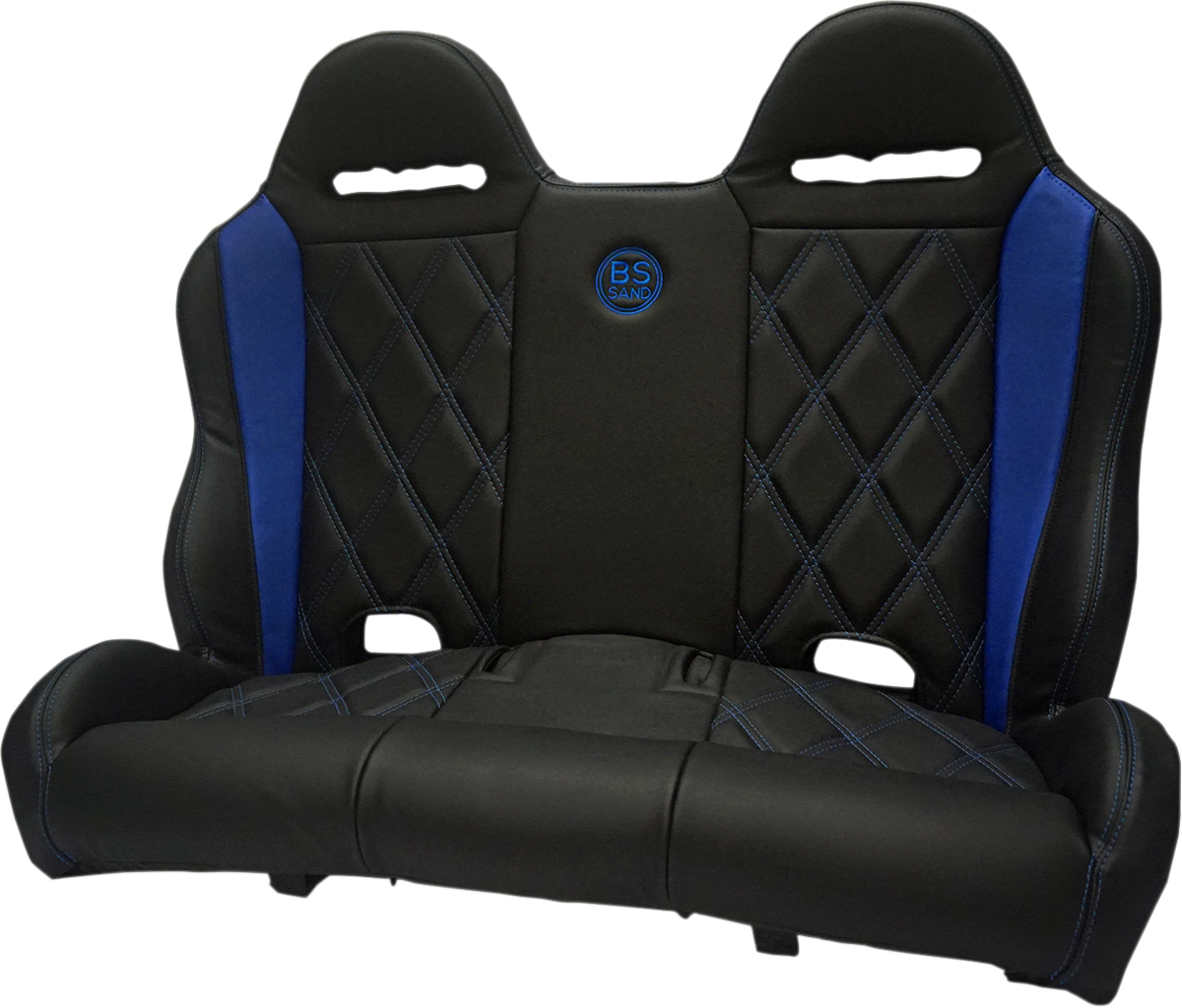 BS SAND Performance Bench Seat - Black/Blue - Maverick X3 '16-'20 PEBEBLBDX