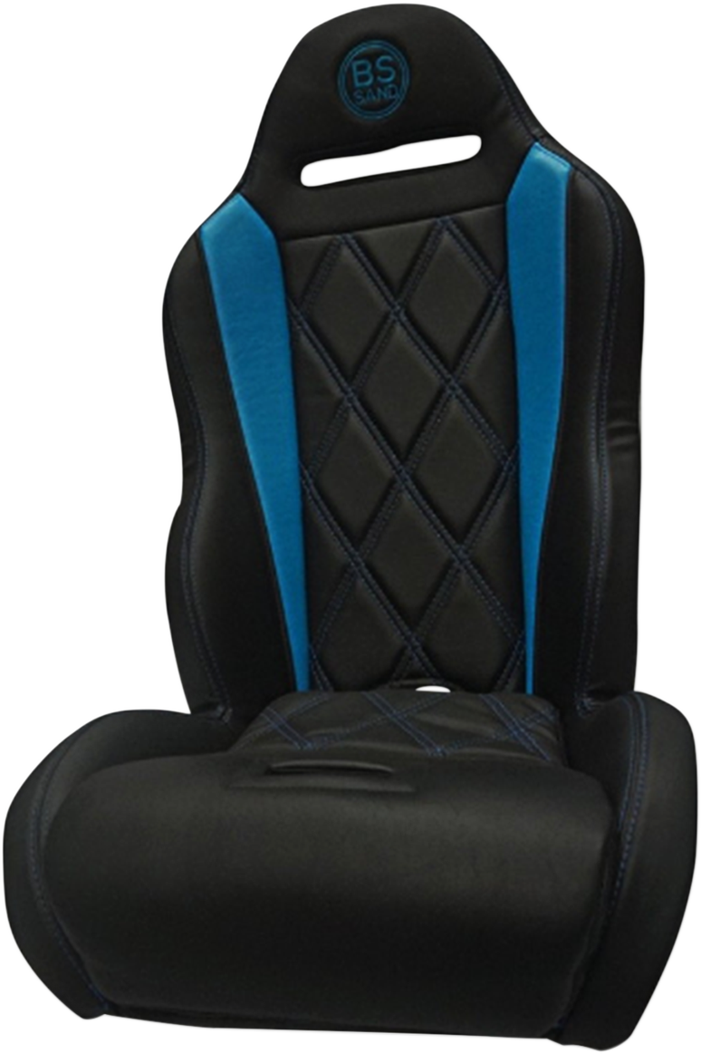 BS SAND Performance Seat - Big Diamond - Black/Titanium Blue - Maverick X3 '17-'20 PEBUTBBDC