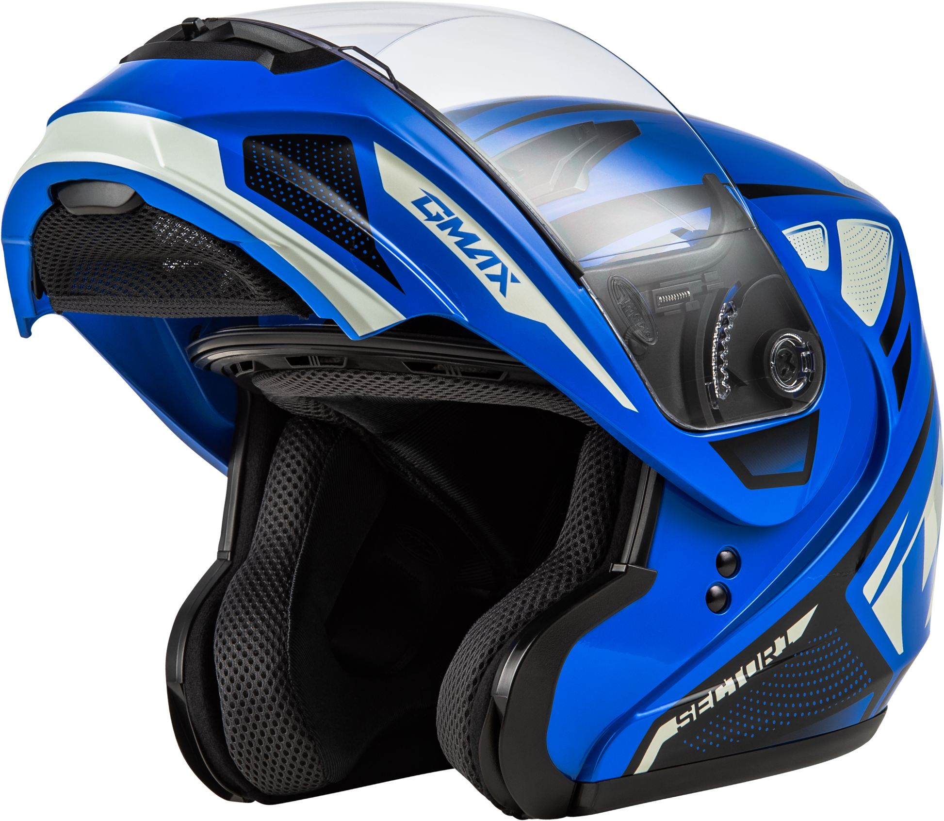 Md 04 Sector Helmet Blue/Black Lg