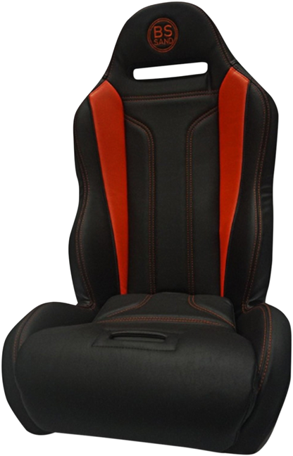 BS SAND Performance Seat - Big Diamond - Deep Orange - Maverick X3 '14-'20 PEBUDODTC
