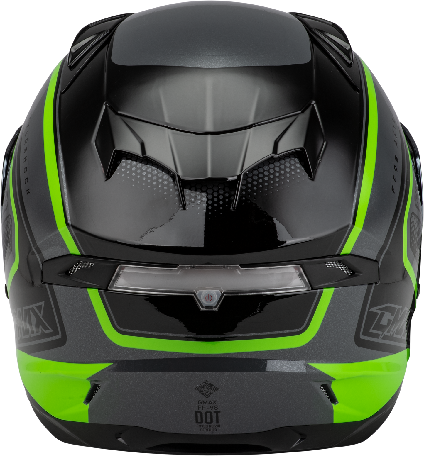 Ff 98 Aftershock Helmet Grey/Neon Green 3x