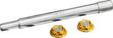 PAUL YAFFE BAGGER NATION Y-Axle with Turret Style Axle Cover Kit - Custom - Front - Gold - 1" PYO:YAXLE-07-HT-GD