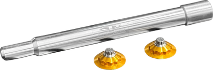 PAUL YAFFE BAGGER NATION Y-Axle with 12 Point Style Axle Cover Kit - Custom - Front - Gold - 1" PYO:YAXLE-07-TP-GD