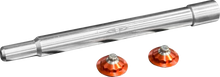 PAUL YAFFE BAGGER NATION Y-Axle with 12 Point Style Axle Cover Kit - Custom - Front - Orange - 25 mm PYO:YAXLE-08-TP-OR