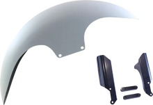 PAUL YAFFE BAGGER NATION Cafe Front Fender - 21" Wheel - Black Inverted Fork Adapter - HD Softail '18-'26 PYO:CAFE-21-18LR-B-C