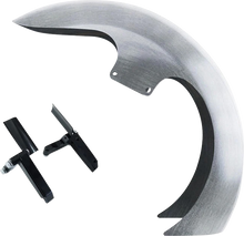 PAUL YAFFE BAGGER NATION DEI Front Fender - 21" Wheel - With Inverted Fork Adapters - Debris Guards - HD Softail PYO:DEI21-18SG-B