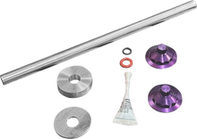 PAUL YAFFE BAGGER NATION Axle Cover Kit - Y-Axle Rod - Front - Standard/12 Point - Purple PYO:YTPR-18L-PR