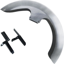 PAUL YAFFE BAGGER NATION Thicky Front Fender - 18" Wheel - With Inverted Fork Adapters - Debris Guards - HD Softail PYO:THICKY-OEM-18SG