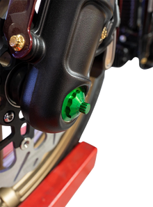 PAUL YAFFE BAGGER NATION Axle Cover Kit - Y-Axle Rod - Front - Standard/12 Point - Green PYO:YTPR-18L-GN