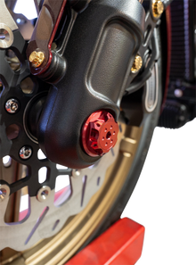 PAUL YAFFE BAGGER NATION Axle Cover Kit - Y-Axle Rod - Front - Standard/Turret - Red PYO:YHTR-18L-RD