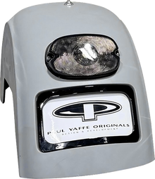 PAUL YAFFE BAGGER NATION French Fix Rear Fender - Black Plate Frame - Smoke Tail Light - HD Softail PYO:FF-B-S