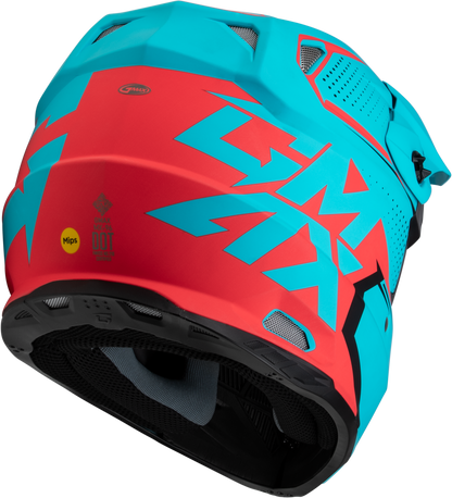 Mx 96 502 Helmet Matte Blue/Red  Xs