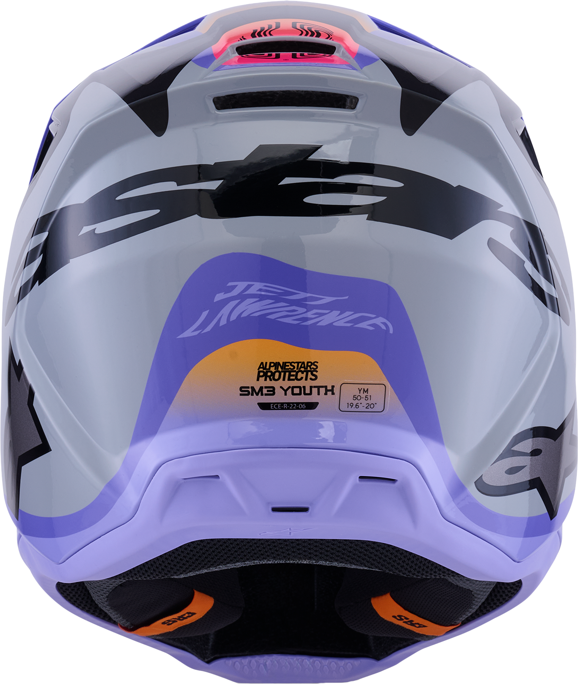 Jettson Sm3 Youth Helmet Gry/Purp/Blk Glossy Ys