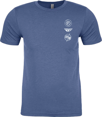 Fly Atom Tee Cool Blue Heather Xl