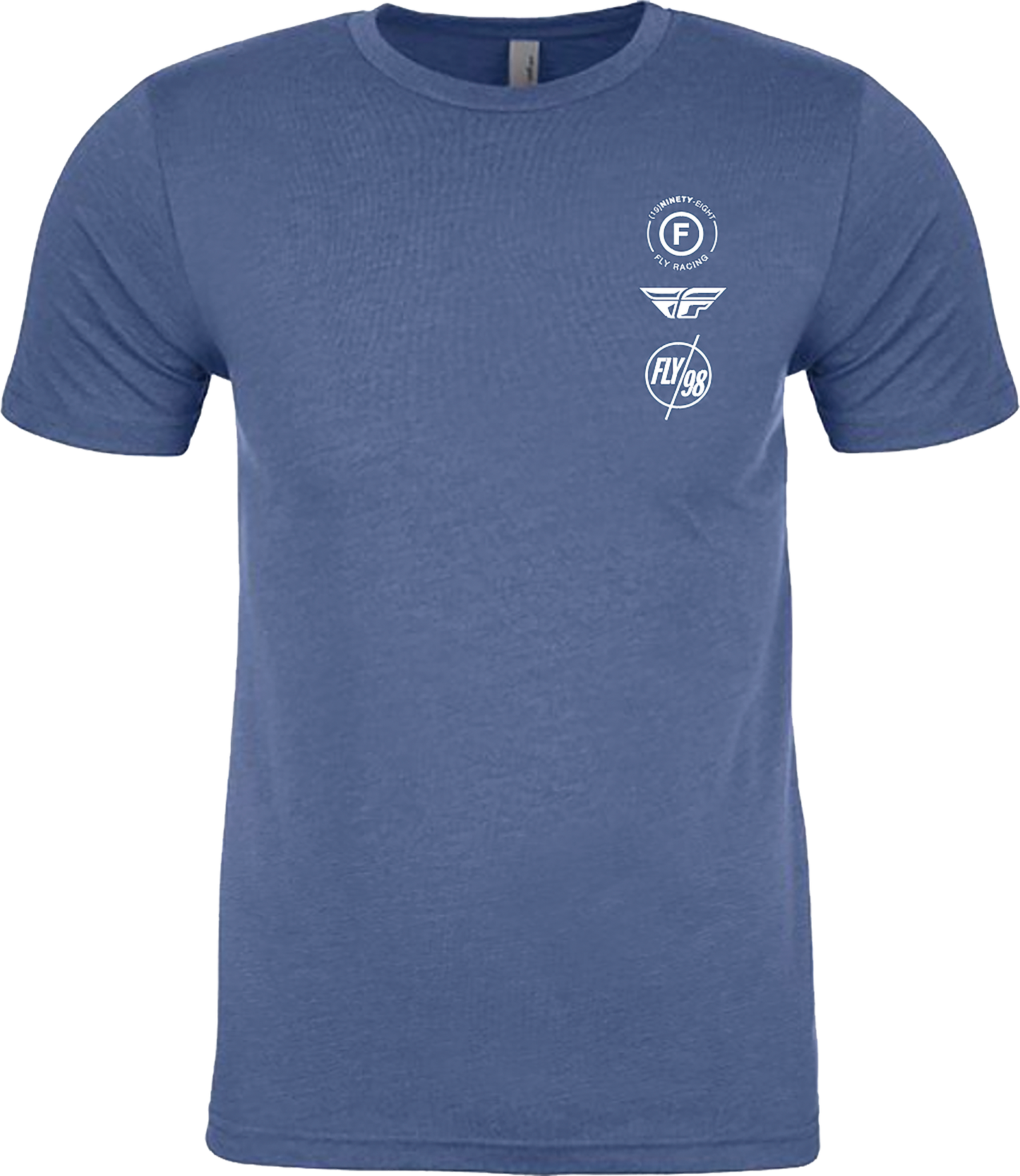 Fly Atom Tee Cool Blue Heather Sm