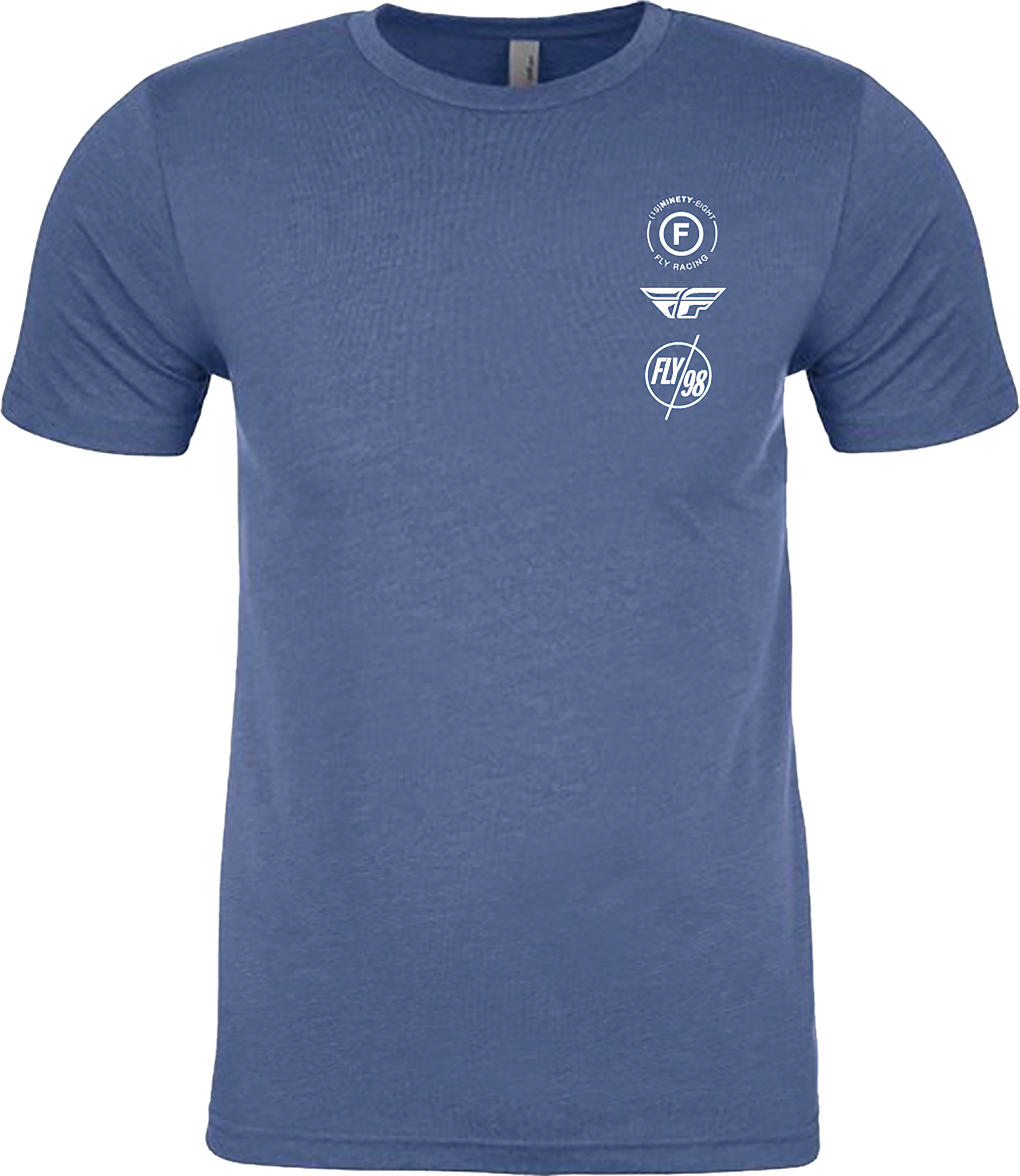 Fly Atom Tee Cool Blue Heather Sm