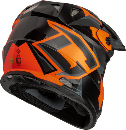 Mx 96 Splinter Helmet Black/Orange Lg