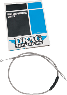 DRAG SPECIALTIES High-Efficiency Braided Stainless Steel Clutch Cable - 62-11/16" 5322100HE