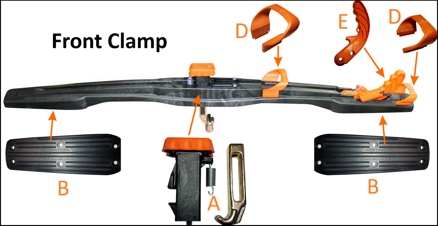 Safety Keys  Pair Front & Rear Clamps