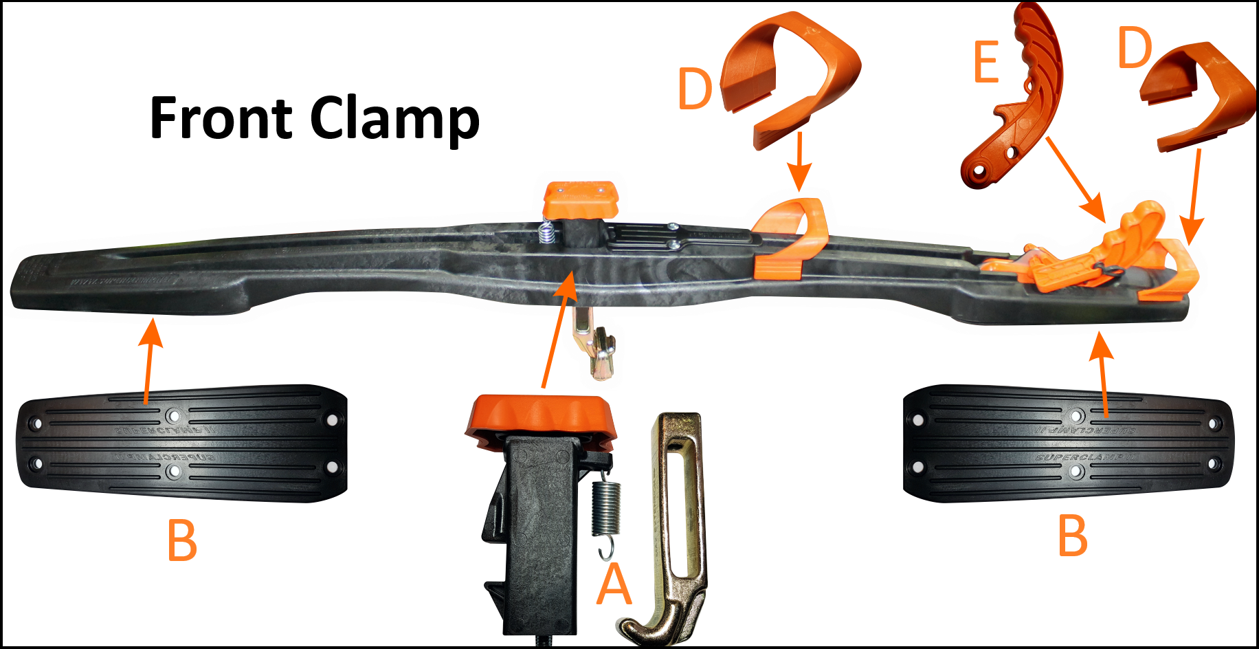 Safety Keys  Pair Front & Rear Clamps
