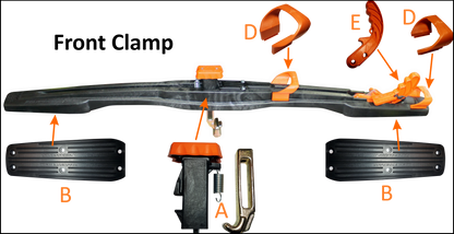 Safety Keys  Pair Front & Rear Clamps
