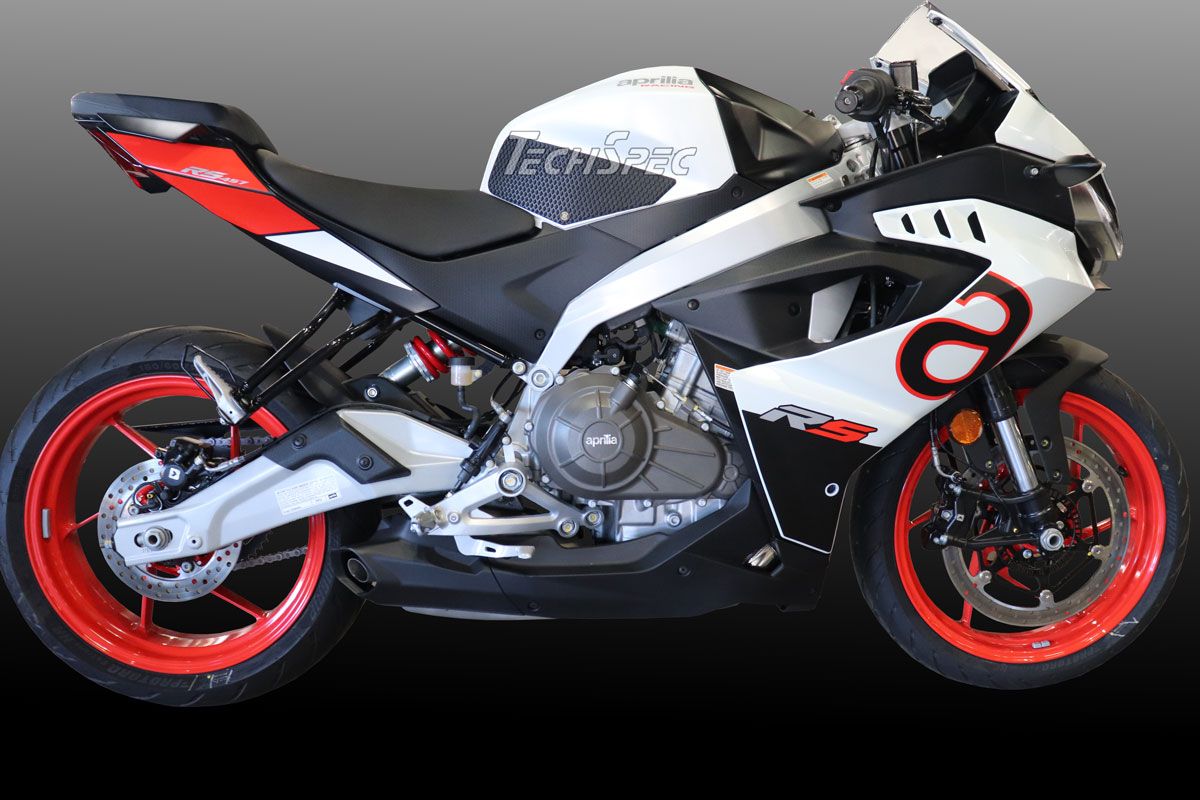 TechSpec Tank Grip Pads for the Aprilia RS 457 (2024+)