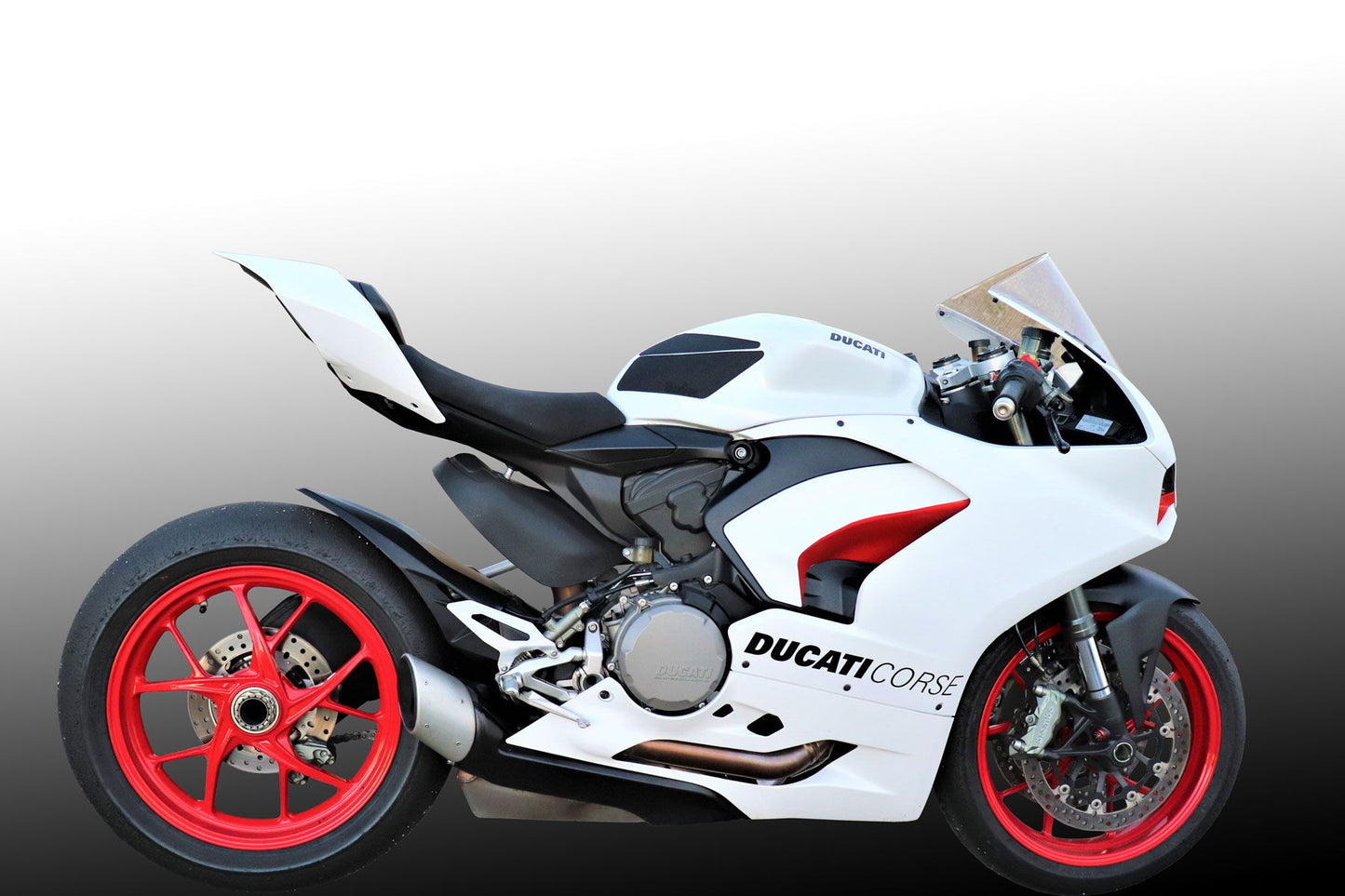TechSpec Tank Grip Pads TRACK DAY Style for the Ducati Panigale V2 / 1299 / 1199 / 959 / 899