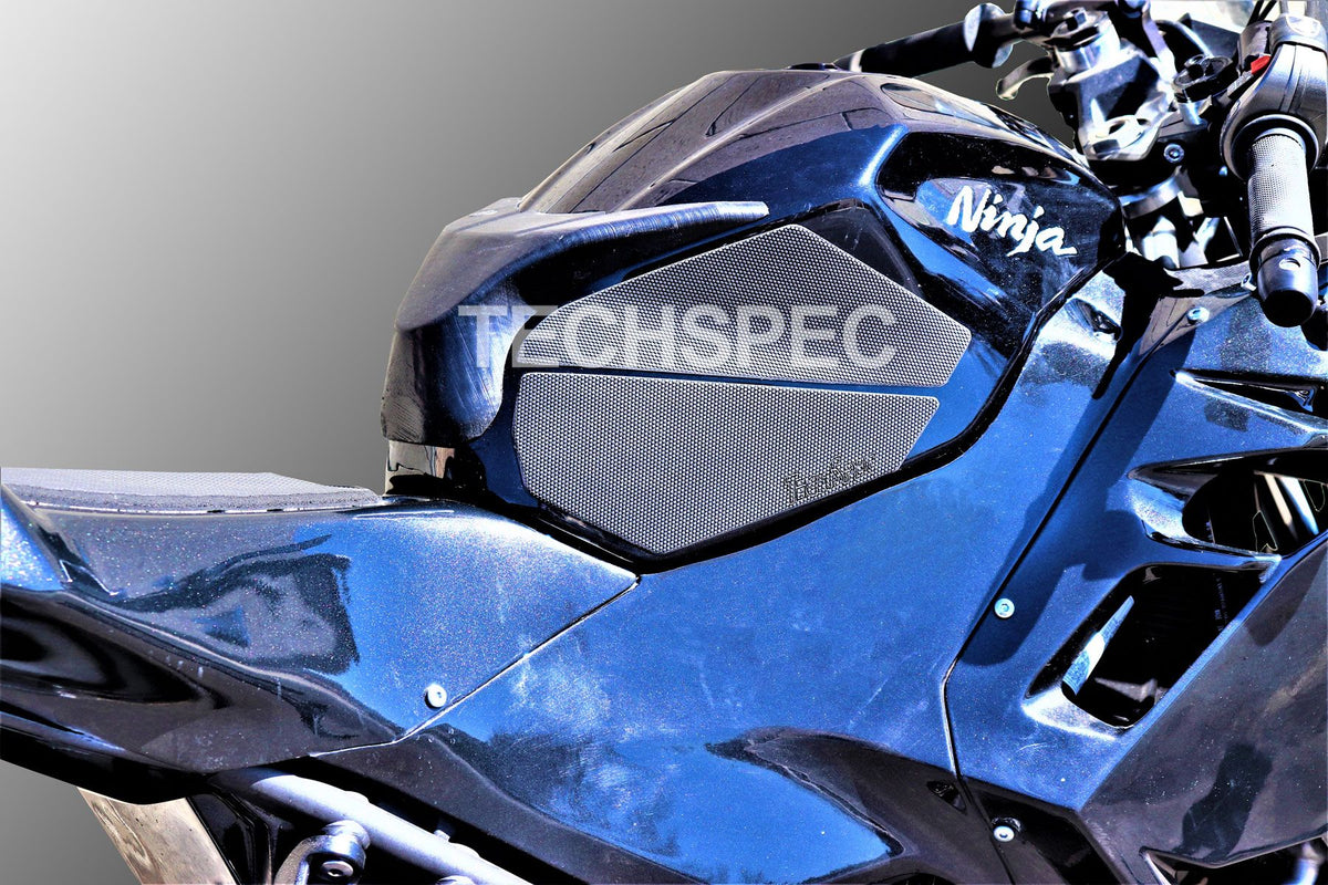 TechSpec Tank Extender and Tank Grip Pads for the Kawasaki Ninja 400 / 500 & Z400 / Z500
