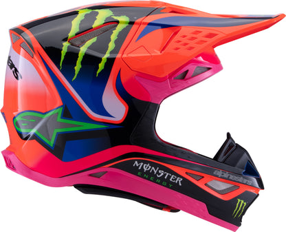 S M10 Deegan Helmet Orng Flo/Prpl/Pnk Fluo Md
