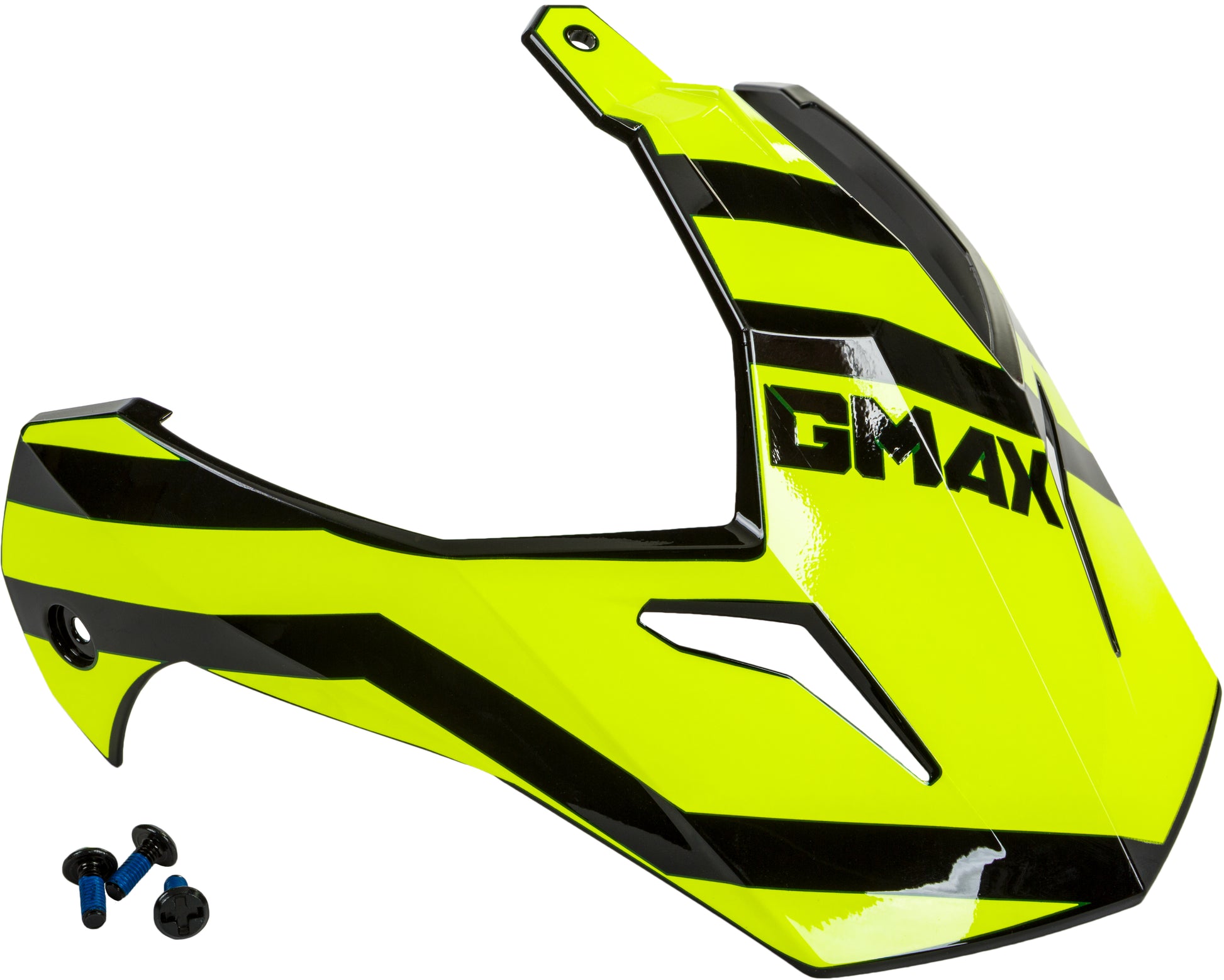 Visor W/Screws Trapper Black/Hi Vis Gm 11s
